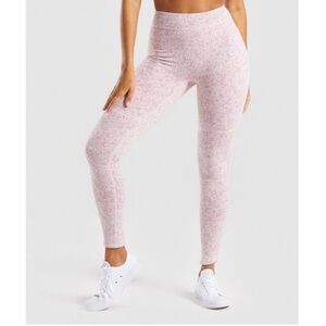 Gymshark Fleur Texture Pink Leggings Size S